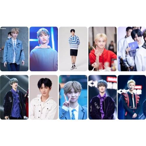 Huang Minghao Crystal Card Sticker, Set of Ten, Star Peripheral Meal Card Bus Card Sticker,Wholesale,Handmade with Love Sticker
