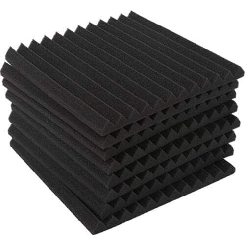 Wedge Acoustic Foam With Adhesive Tape 8 Pcs Soundproof Panels,Silencing Sponge