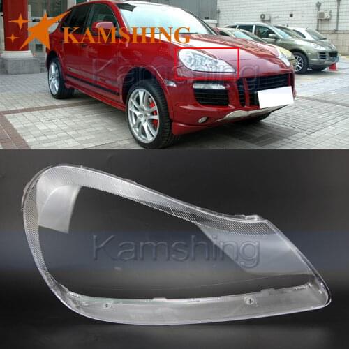 Kamshing For Porsche Cayenne 2008 2009 2010 Front Headlight Cover Headlamp Waterproof Bright Lamp Cap Head Lamp Shell