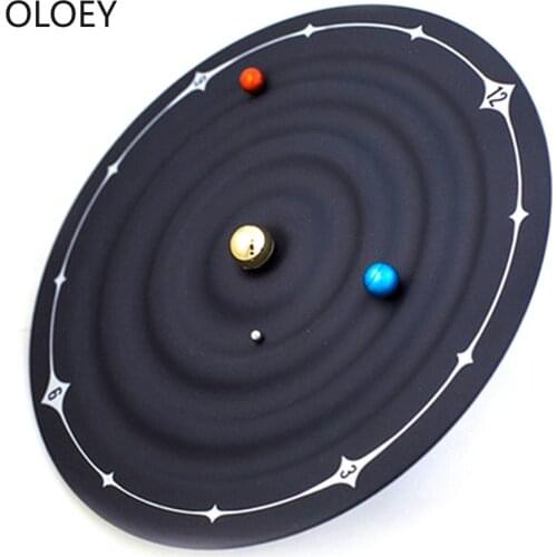 Magnetic Wall Clock Star Home Decor Silent Conceptual Planet Galaxy Wall Clocks Living Room Bedroom Creative Reloj De Pared 2020