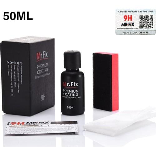 30ML/50ML 9H Car Polish Liquid Crystal Set High Density Mr. Fix Upgraded Car Liquid Ceramic Plated Crystal Coat