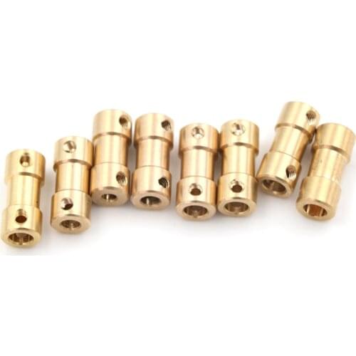 Brass Flexible Motor Shaft Coupling Coupler Motor Transmission Connector Drive Shaft 2mm 5 Connector Boat Rc C22