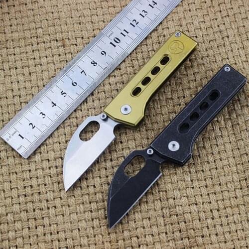 New product all steel knife handle peas home travel portable outdoor rescue survival knife folding knife small tools