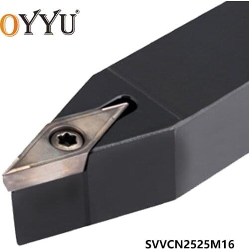 OYYU SVVCN2525M16 SVVCN2525 External Turning tool Holder SVVCN Boring Bar Tungsten Carbide VCMT160404 CNC Lathe Tool Holder
