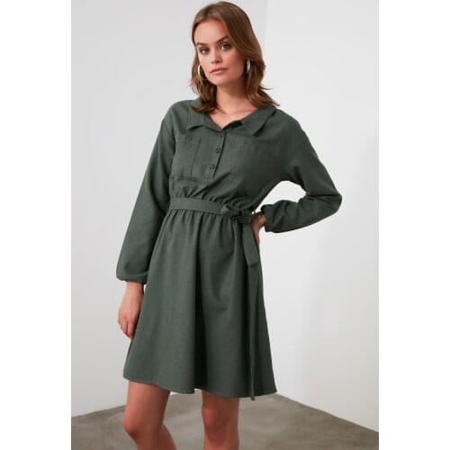 Trendyol Belted Dress TWOAW21EL1565