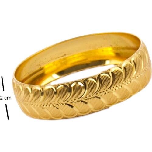 2 cm Gold Plated Bracelet