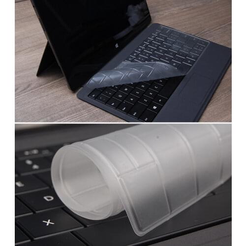 Transparent Clear Color Silicone Keyboard Cover Protector For Microsoft Surface Pro 3 12" 2014 release
