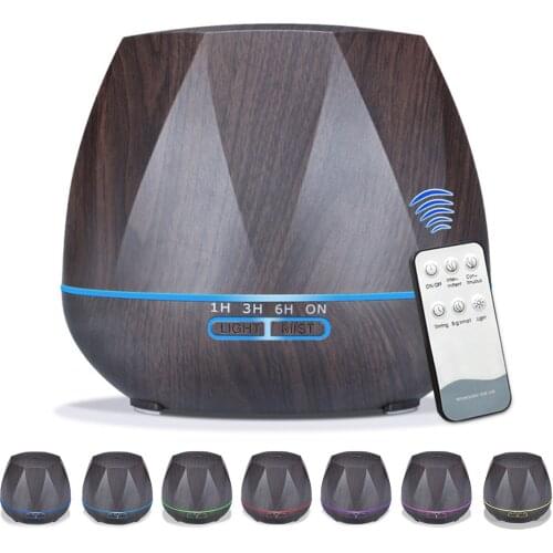 500ML 3 Timer Setting Essential Oil Diffuser Aroma Diffuser with Remote Control colorful breathing mood light for Home Office