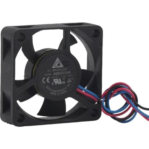 Delta Electronics ASB03512HA AF00 Server Cooling Fan DC 12V 0.14A 35x35x10mm 3-Wire