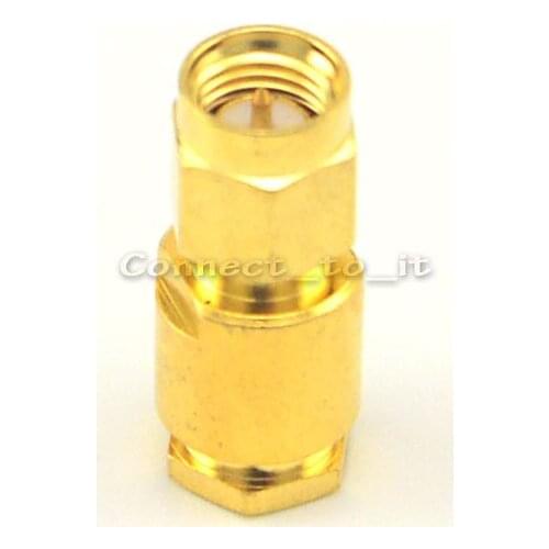 SMA Male Plug Straight Clamp Gold Connector Straight Adapter For LMR195 RG58