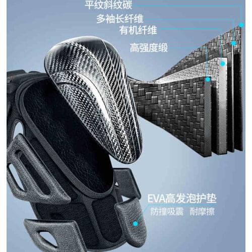 Carbon Fiber Kneepads Elbowpads Motorcycle Protective Gear Racing Hunting Skiing Body Brace Protector Knee Armor Guards HX-P18