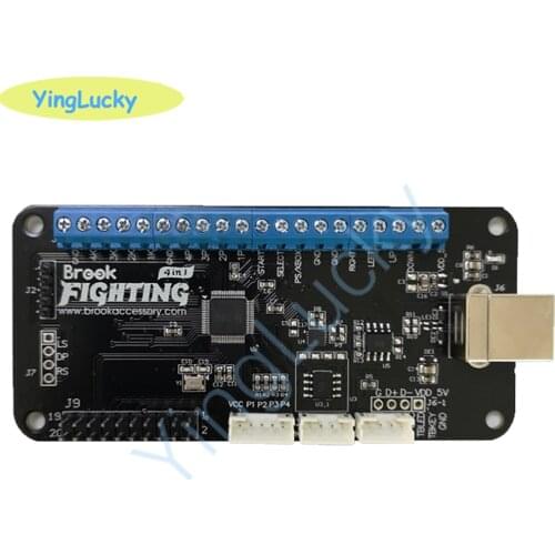 USB Encoder adapter Original 4 in 1 Brook UNIVERSAL FIGHTING BOARD PCB supports Xbox One, Xbox 360, PS4, PS3, Wii U, PC & Switch