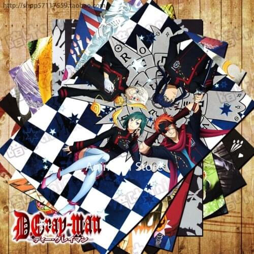 10 pcs/set Anime D.Gray-man posters Allen Walker Yu Kanda Linali Lee wall pictures for Colletion A3 42x29CM Stickers
