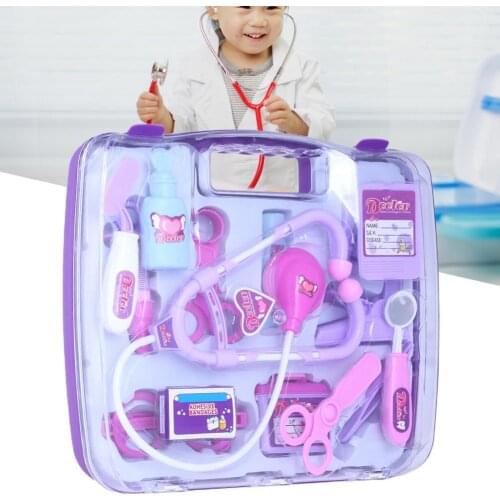 14Pcs/Set Medical Kit Simulation Educational Model Toy Hospital Doctor Nurse Pretend Role Play Toy Christmas Gift for Kids