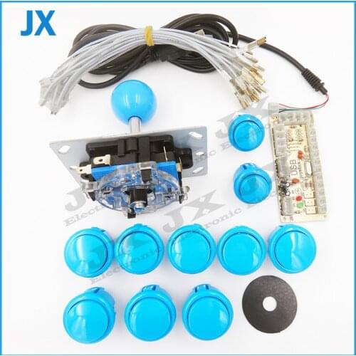 2 set DIY arcade Kit Zero Delay Arcade Game USB Encoder PC Joystick for Mame Jamma