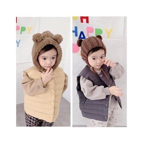 2020 Childrens Clothing Autumn and Winter New Baby Boys and Girls Down Vest Childrens Warm Vest Toddler Warstcoat Outwear 2-7Y