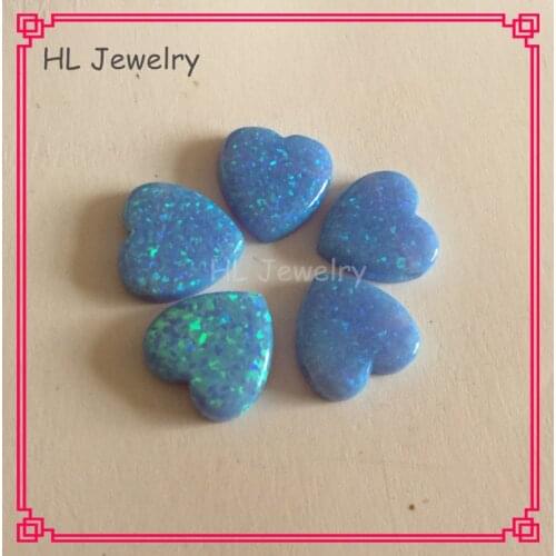 250PCS/Lot Mix Color white/Blue/Hot Pink 6MM Beads Opal And 10MM Heart Opal Beads For DIY Jewelry