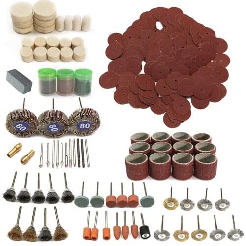 350Pcs Rotary Tool Accessories Bit Polishing Set For Grinding Sanding