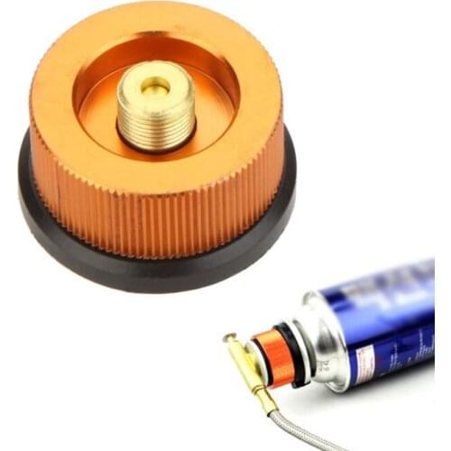 Outdoor Camping Hiking Stove Burner Adaptor Split Type Furnace Converter Connector Auto-off Gas Cartridge Tank Cylinder Adapter