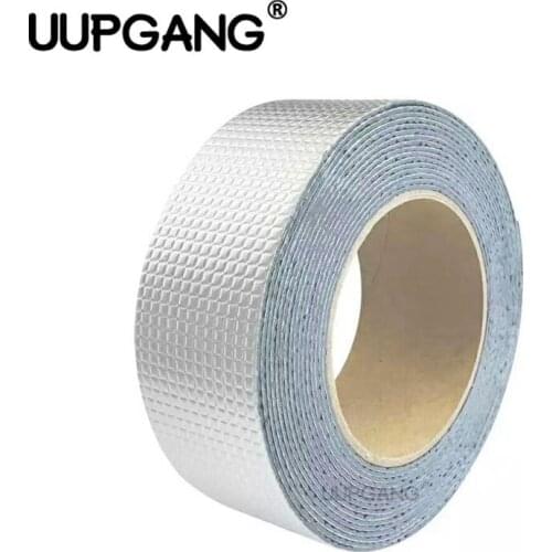 Aluminum Foil Adhesive Tape Waterproof Duct Rubber Super Repair Crack Butyl Waterproof Self Tape High Temperature Resistance