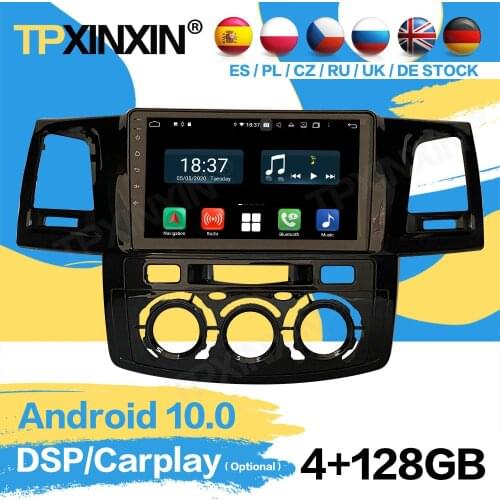 128G 2Din Car Radio Stereo Receiver Android For Toyota Hulix Fortuner MT 2008 GPS Navigation Player Video Receiver IPS Head Unit