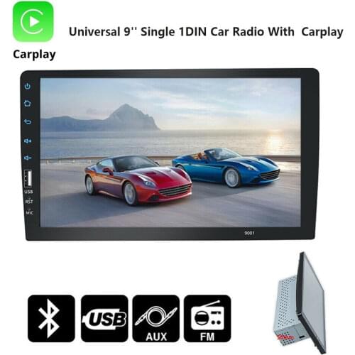 9 Inch 1 DIN Car Stereo MP5 Multimedia Player Car Radio Apple Carplay Touch Screen Bluetooth USB FM Autoradio Car MP5 Player