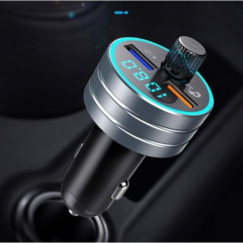 QC3 Car charger 3.0 and 2.1A USB fast charger for iPhone 11 XR XS MAX LED light digital display for samsung galaxy S20 S20 ULTRA