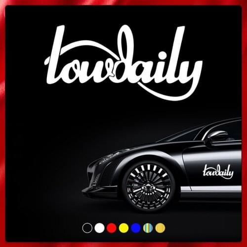 CS40070# Die-cut Vinyl Decal Low Daily Car Sticker Waterproof Auto Decors on Car Body Bumper Rear Window