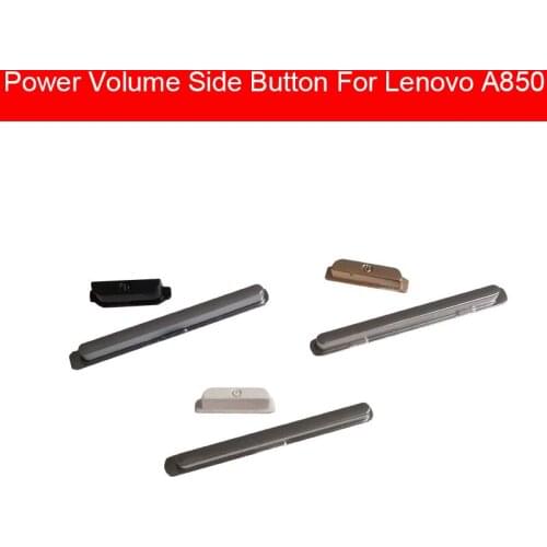 Volume & Power Button For Lenovo A850 On / Off Power Volume Control Switch SideKey Flex Ribbon Cable Replacement Repair Parts