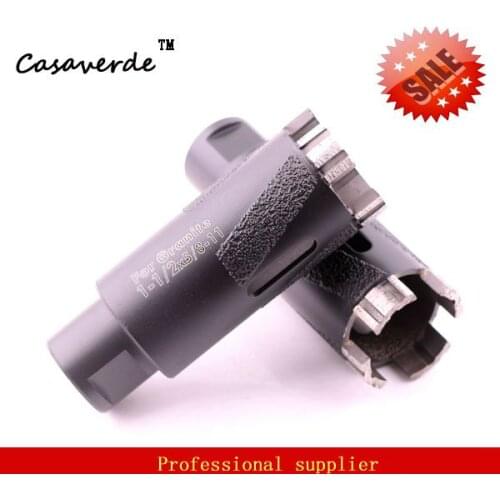 Hole saw 1-1/2'' 38mm dry diamond drill bits for dry drilling stone with Vacuum Brazed Inside and Outside protection