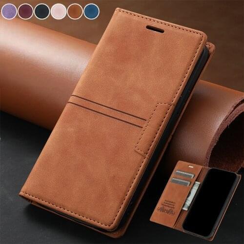 Leather Flip Wallet Case for Huawei P40 P30 P20 Lite Pro Y6 Y7 P Smart 2019 Mate10 Nova 3E 4E Magnetic Cards Holder Phone Cover