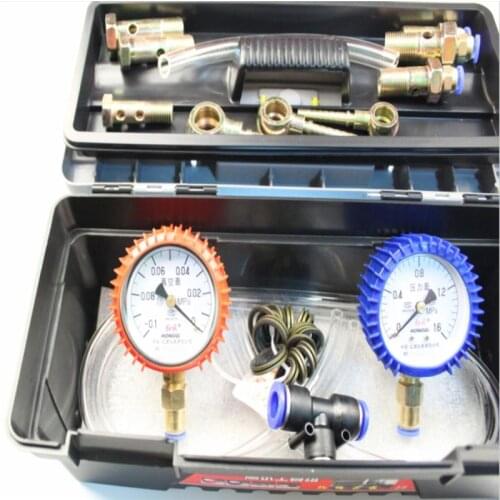 Diesel Car Truck Fuel Circuit Pressure Gauge Diesel Engine Low Pressure Oil Circuit Pressure Vacuum Tester Meter