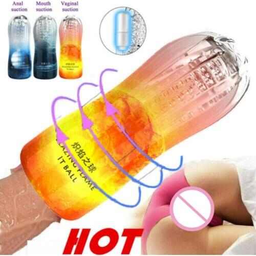 Masturbation Cup Transparent Male Masturbators Training Device Sex Toy SN-Hot