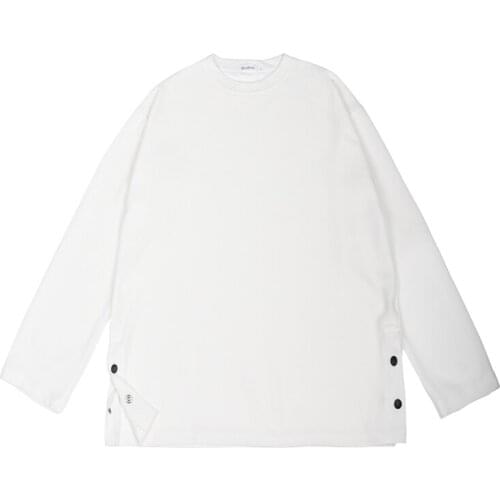 2021 fall new mens T-shirt solid dress up mens soft T-shirt long sleeve solid mens t-shirt mens top