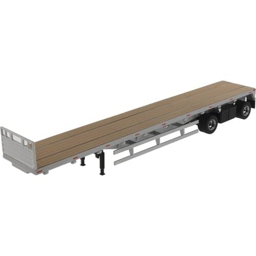 NEW 1/50 Scale 53' Flat Bed Trailer in Silver Trailer Only by Diecast Masters #91023 for collection