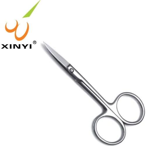 3.5'' 4'' Stainless Steel Beauty Scissors Round Nose Hair Scissors High-grade Draping Eyebrow Trimming Eyelash Scissors