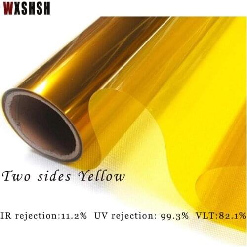 Yellow Semilucent Sunscreen Glass Film Self-Adhesive Easily Remove UV-Prevension Privacy Protection Mothproof Drop-Shipping Foil