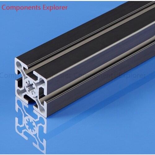 Arbitrary Cutting 1000mm 5050W2 Black Aluminum Extrusion Profile,Black Color