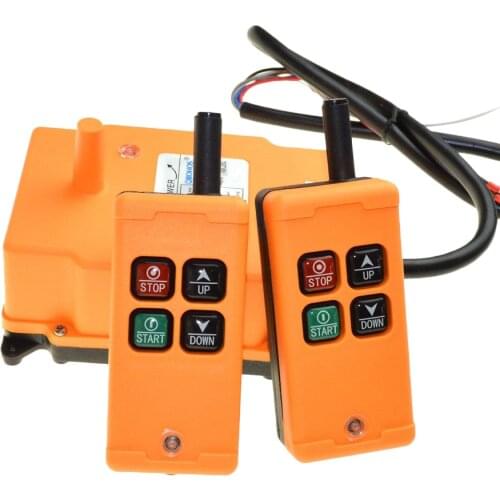 HS-4 2 Tansmitters 4 Channels 1 Speed Control Hoist Crane Radio Remote Control System