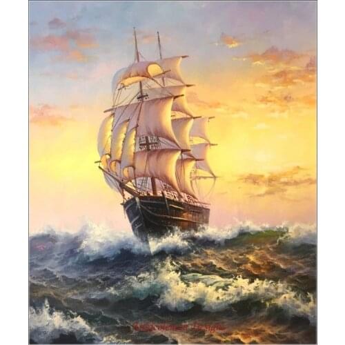 Needlework for embroidery DIY DMC High Quality - Counted Cross Stitch Kits 14 ct Oil painting - Ship