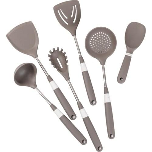 Silicone no hurt the pan food grade extended silica gel shovel kitchenware set high temperature resistant non stick pan