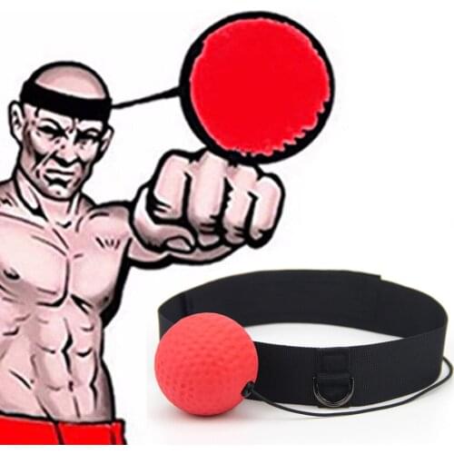 Boxing Speed Training Ball Fight Reflex Reaction Speed Training Boxing Punch Exercise With Head Band Fitness Equipment