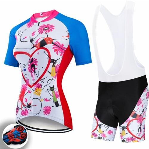 Printing Bicycle igh Quality Cycling UniforCycling Jersey Sets Bike Shirt Top Breathable Girl 2021 Summer Cycling Jersey Custom
