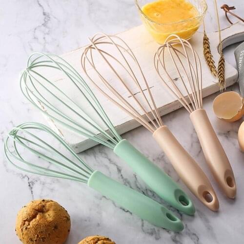 Pink Portable Lightweight 2 Colors Egg Beater Eco-friendly Hook Design PP Manual Egg Frother Supplies For Home For Daily Use