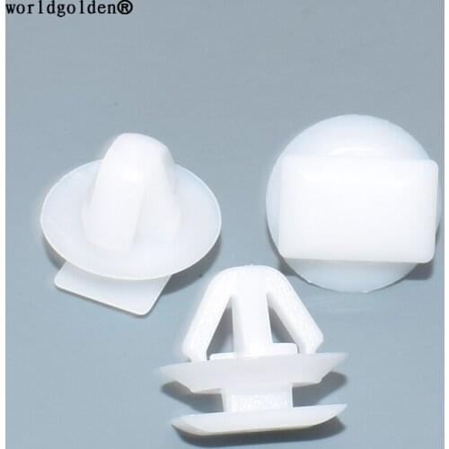 Worldgolden 100pcs plastic clip Rocker Panel Scuff Panel Retaining Clip for Mazda#E11451W24