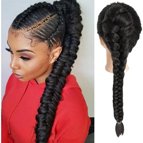 XUANGUANG Synthetic Hair Braid Fishtail Fishbone Drawstring Ponytail Clip in hair Extension Women Daily wear 4 colours available