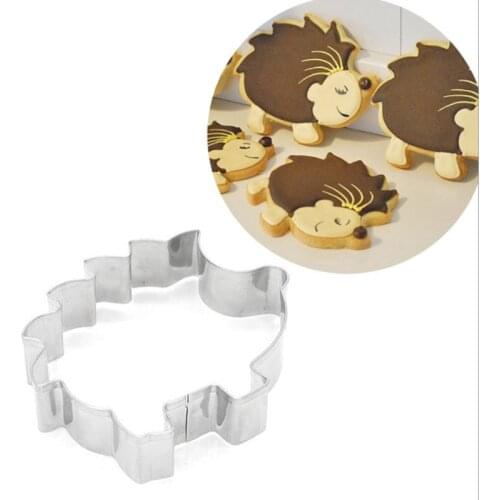 1PC Stainless Steel 3D Hedgehog Cookie Cutter Biscuit Embossing Mould Cake Mold Baking Pastry tool Cake Decorator