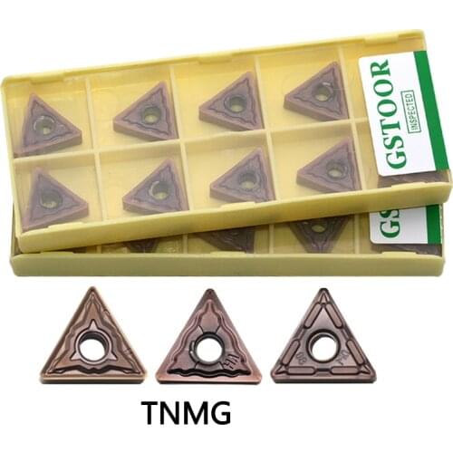 10PCS TNMG160404 TNMG 160408 MF MA JMS MQ GM9030 Carbide Inserts Turning Tools Lathe Cutting For Stainless Steel