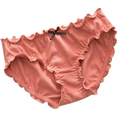3pcs/lot Sexy Lingerie Womens Cotton Panties Seamless Cute Girls Bow Briefs Fashion Female Underwear low waist intimate panty