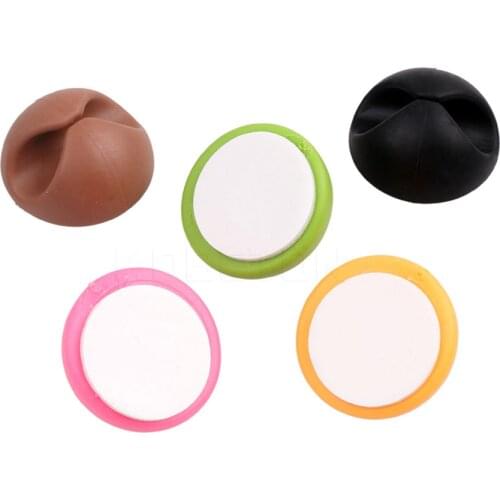 5pcs Cable Organizer Drop Clip Desk Tidy Organiser Wire Cord Lead USB Charger Cord Holder Holder Secure Table